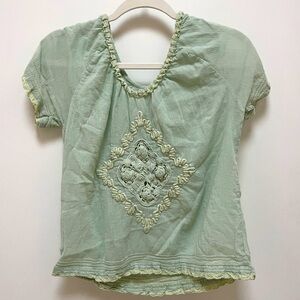 Joie sea foam green blouse XS